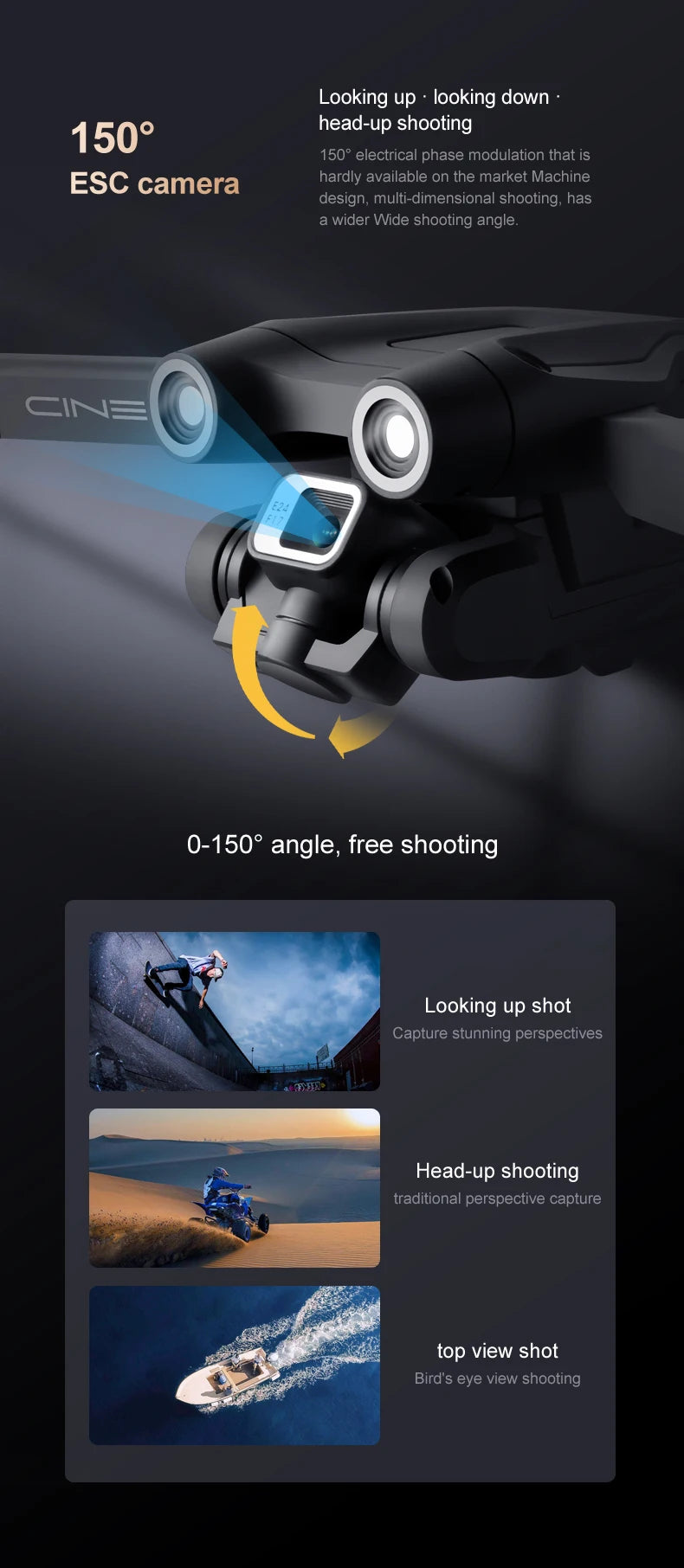 With 3 Battery Max Drone RC Distance 9000M