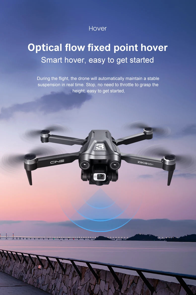 With 3 Battery Max Drone RC Distance 9000M