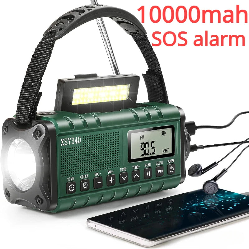 Weather Radio Emergency Radio Solar Hand Crank