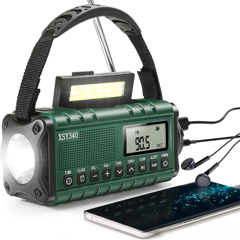 Weather Radio Emergency Radio Solar Hand Crank