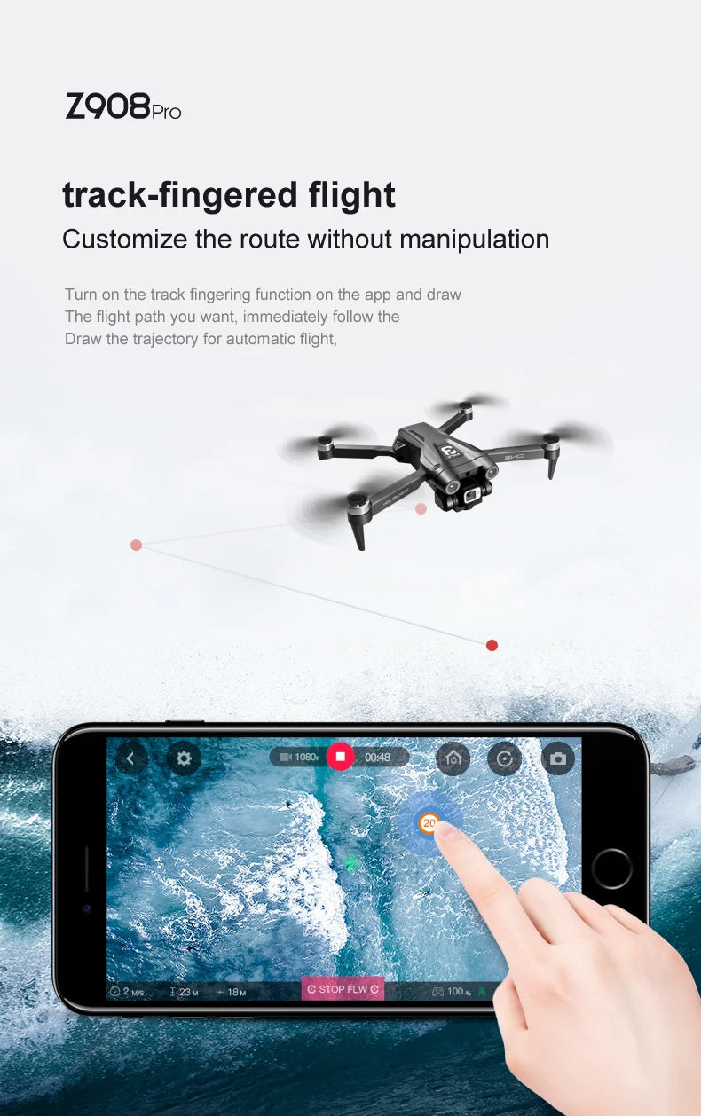 With 3 Battery Max Drone RC Distance 9000M