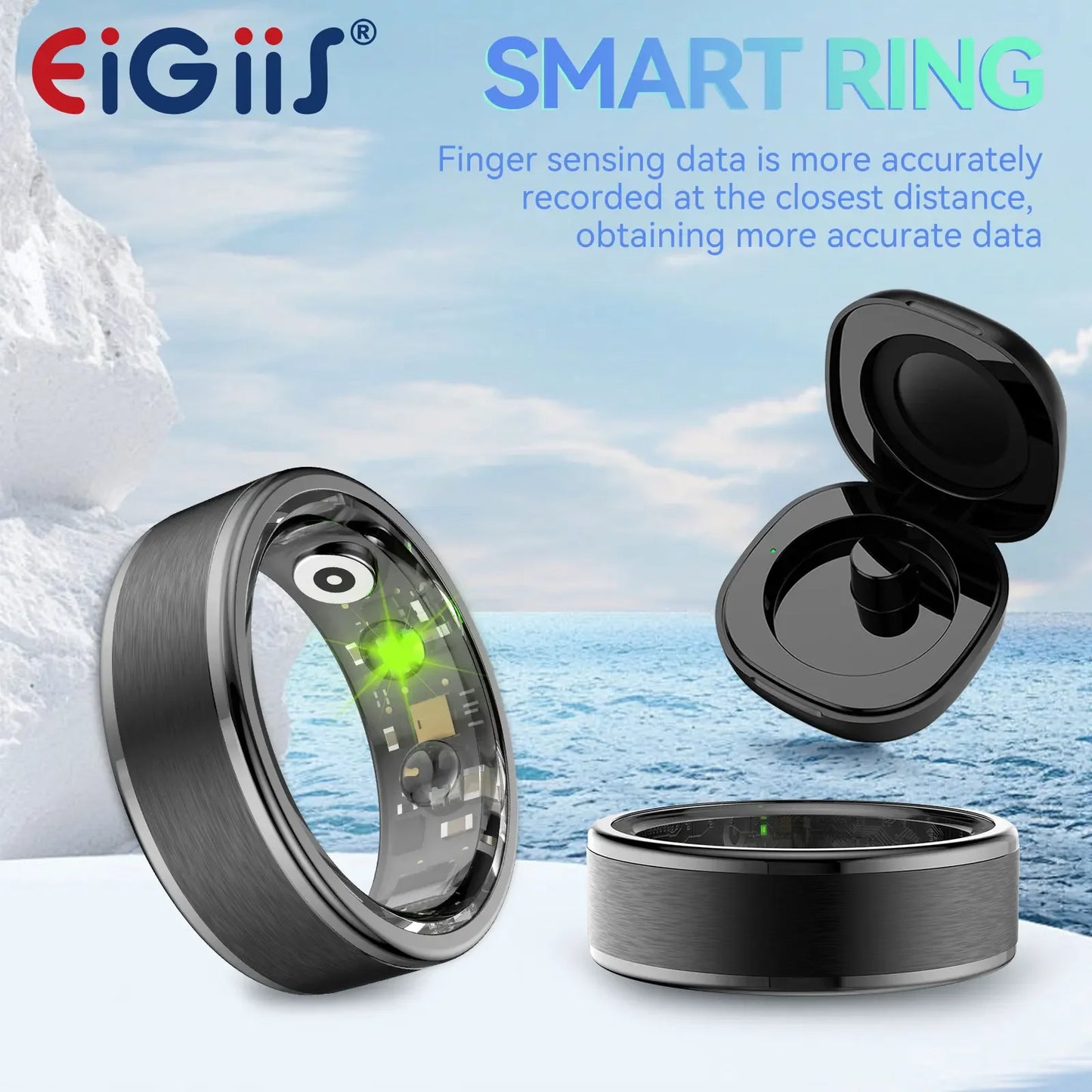 2024 New Smart Ring  Monitor I for Android IOS