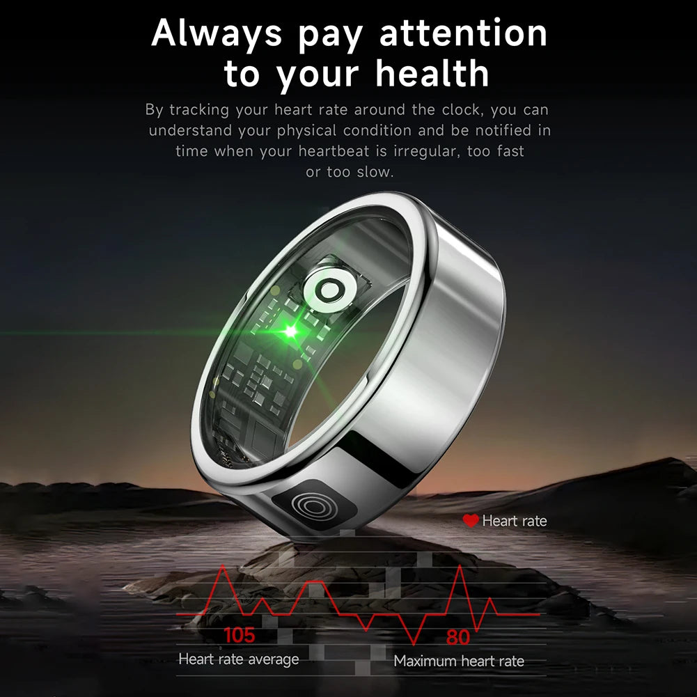 Smart Ring  Waterproof Health Fitness