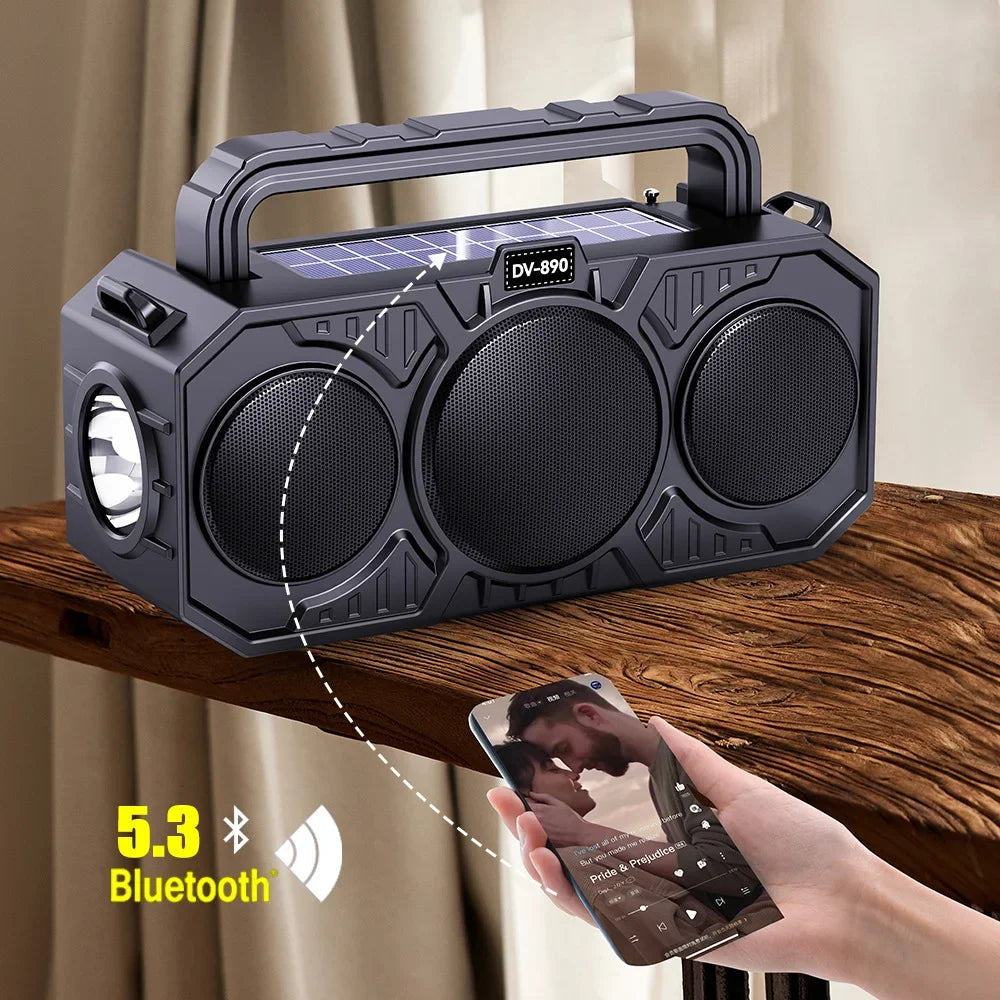 Dual Solar Bluetooth Speaker