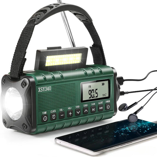 Weather Radio Emergency Radio Solar Hand Crank
