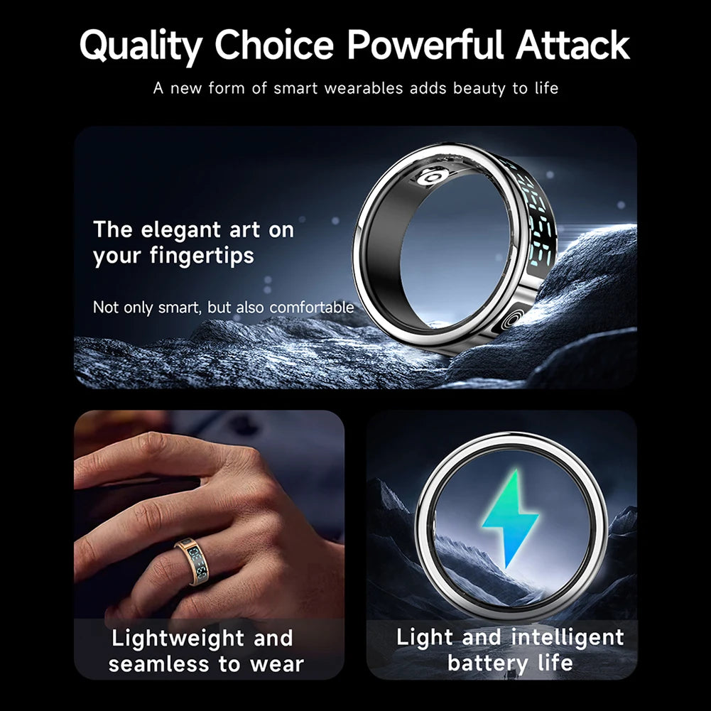 Smart Ring  Waterproof Health Fitness
