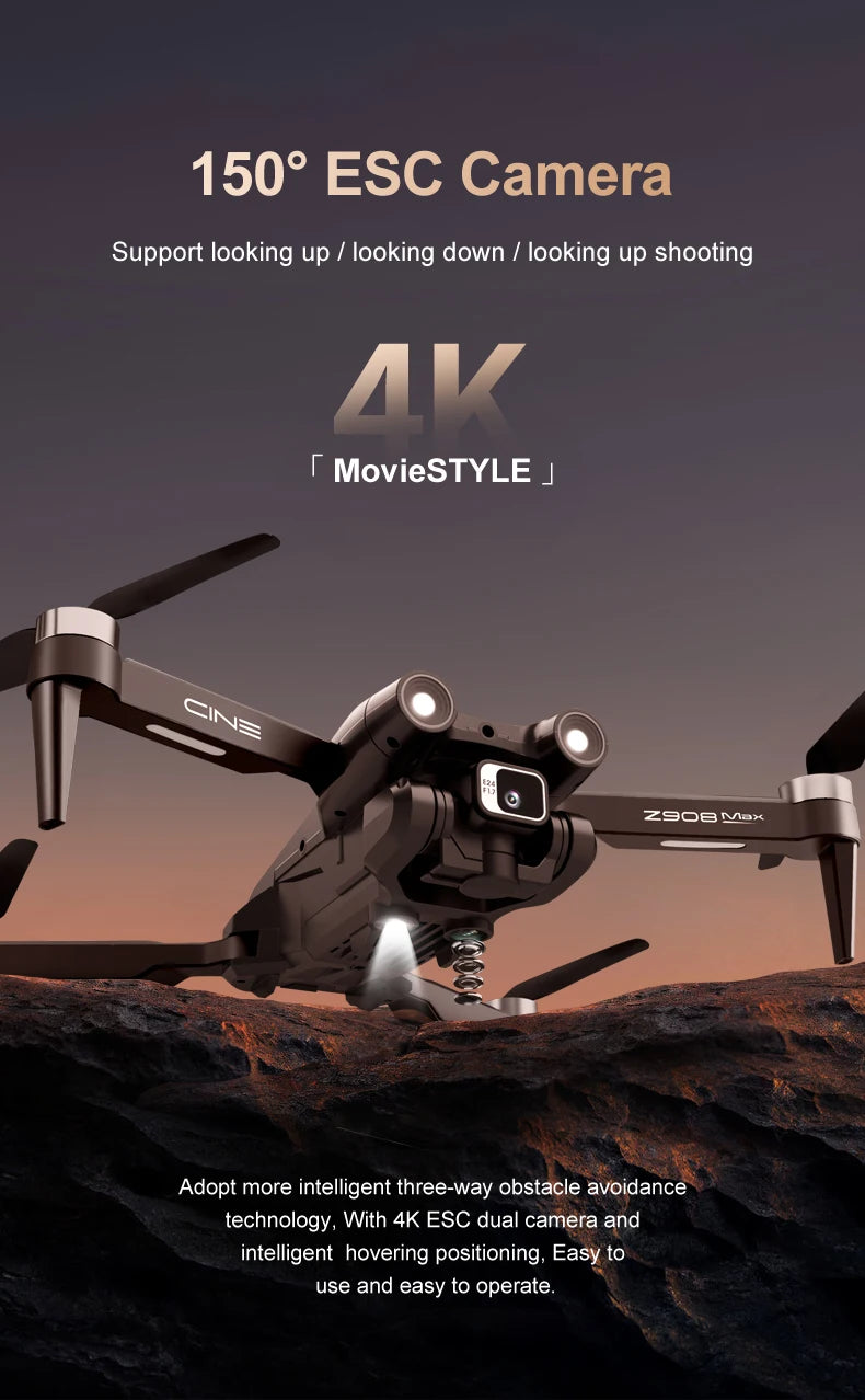 With 3 Battery  Max Drone  RC Distance 9000M